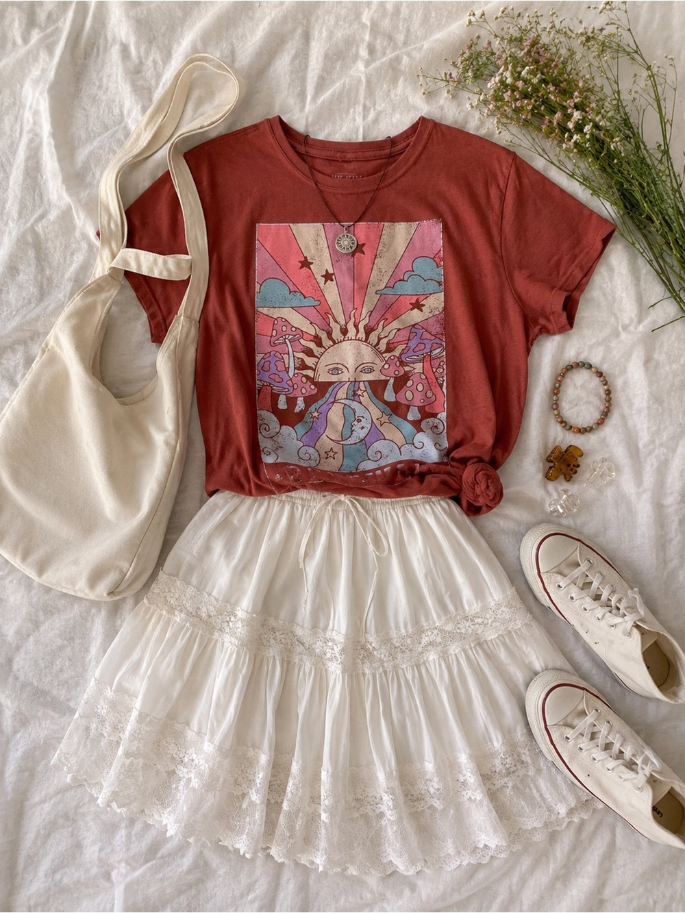 Summertime Teen Graphic T-Shirt Size L